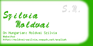 szilvia moldvai business card